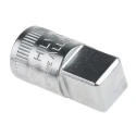 STAHLWILLE 6.35 mm Manual Drive Socket Adapter, Chrome Steel, 25 mm Overall Length 11030002
