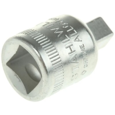 STAHLWILLE 3/8 in Square Drive Socket Adapter, Polished Steel, 28mm Length 12030001