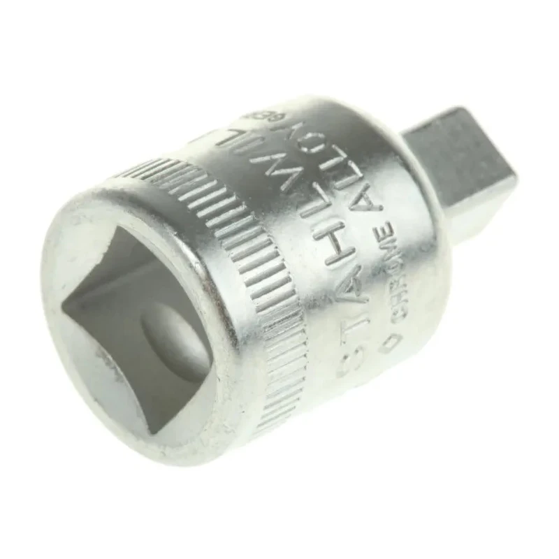 STAHLWILLE 3/8 in Square Drive Socket Adapter, Polished Steel, 28mm Length 12030001