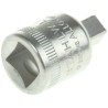 STAHLWILLE 3/8 in Square Drive Socket Adapter, Polished Steel, 28mm Length 12030001