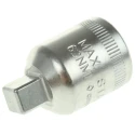STAHLWILLE 3/8 in Square Drive Socket Adapter, Polished Steel, 28mm Length 12030001