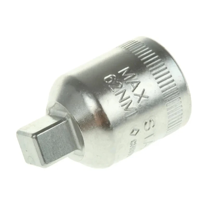 STAHLWILLE 3/8 in Square Drive Socket Adapter, Polished Steel, 28mm Length 12030001