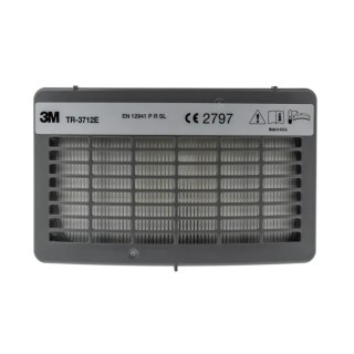 3M Respirator Filter P3 Particulate, Integrated Replaceable Active Carbon, TR-3712E