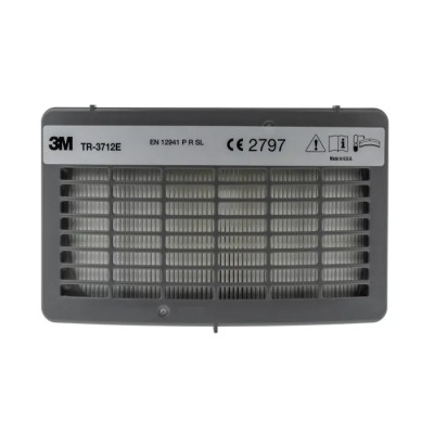 3M Respirator Filter P3 Particulate, Integrated Replaceable Active Carbon, TR-3712E