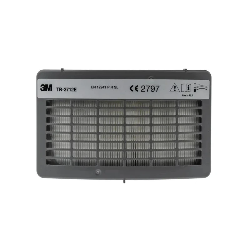 3M Respirator Filter P3 Particulate, Integrated Replaceable Active Carbon, TR-3712E