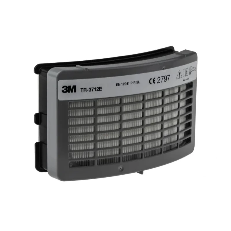 3M Respirator Filter P3 Particulate, Integrated Replaceable Active Carbon, TR-3712E