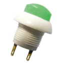 Otto P9 Series Push Button Switch Momentary Panel Mount 12 mm Cutout DPDT Green LED IP64 28V dc 115V ac P9-213195