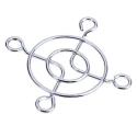RS PRO Steel Finger Guard for 40 mm Fans, 31.5 mm Hole Spacing, Chrome 40 mm 737-3960