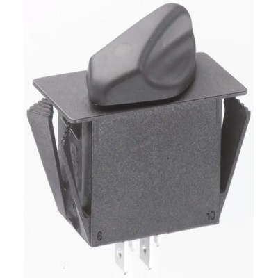 Otto 2 Position DPST 20A Maintained and Momentary Rotary Switch with Tab Terminals R2AB1111NNNN