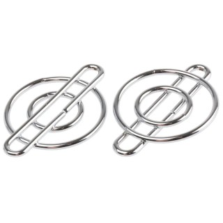 RS PRO Steel Finger Guard for 25 mm Fans, Chrome Finish, 20 mm Hole Spacing, Width 24 mm 737-3967