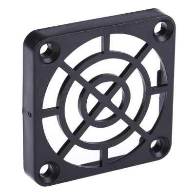 RS PRO Polybutylene Terephthalate Finger Guard for 40 mm Fans, 32 mm Hole Spacing 40 mm 6 mm 737-4030