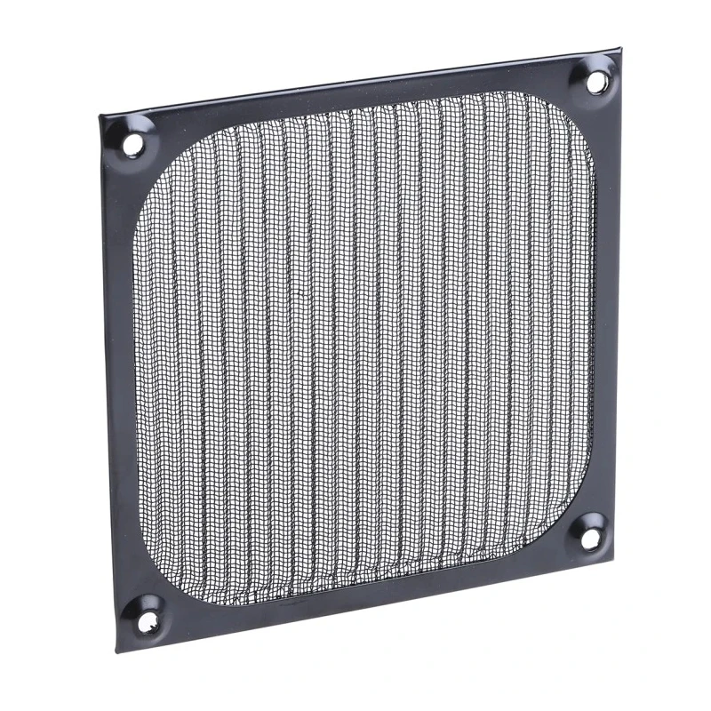 RS PRO Aluminium Stainless Steel Wire Mesh Fan Filter 120 mm Black Anodised Frame 737-4103