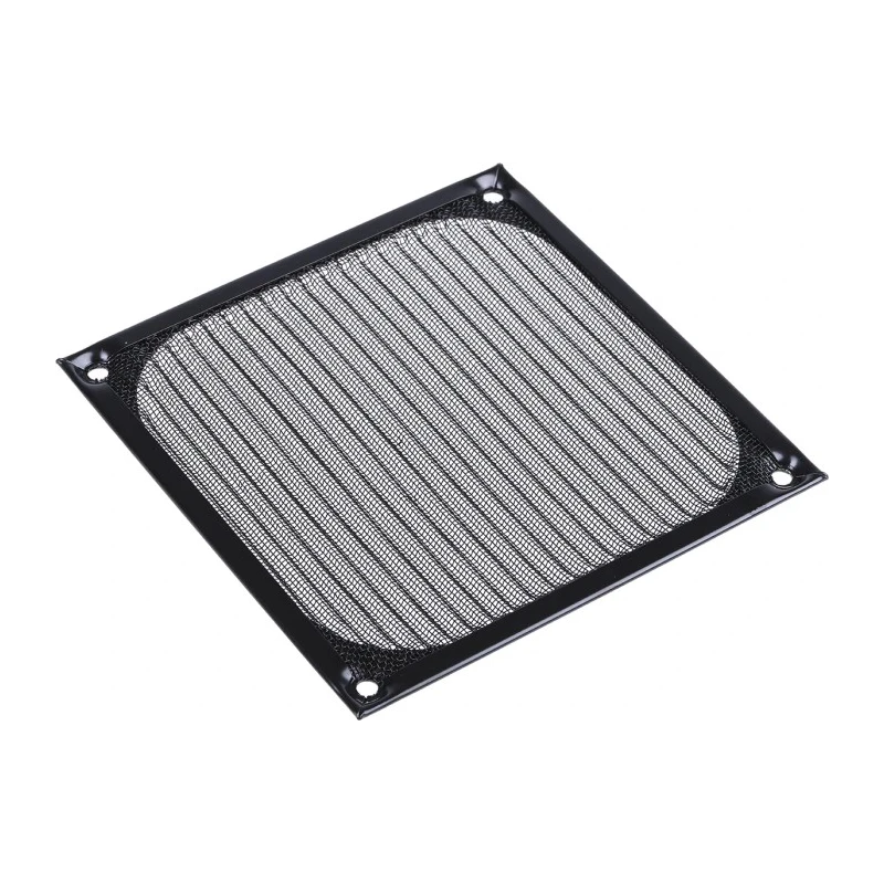 RS PRO Aluminium Stainless Steel Wire Mesh Fan Filter 120 mm Black Anodised Frame 737-4103