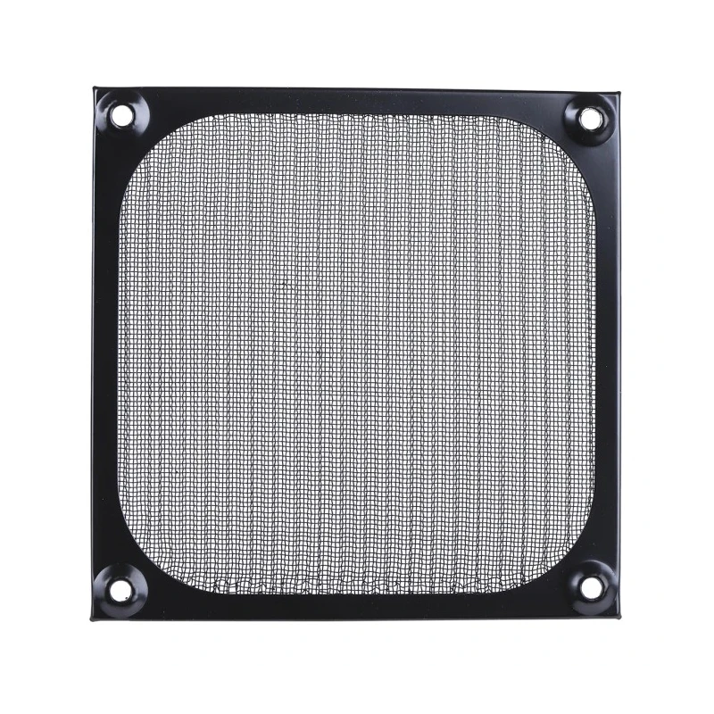 RS PRO Aluminium Stainless Steel Wire Mesh Fan Filter 120 mm Black Anodised Frame 737-4103