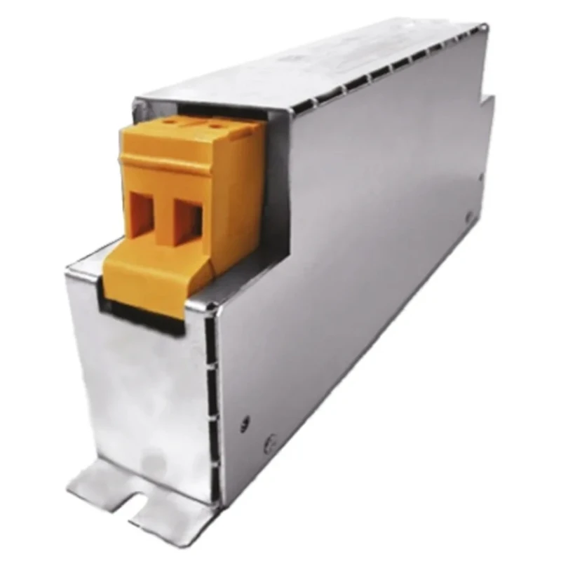 Block RFI Filter 4 A 250V ac 60Hz Flange Mount Screw Terminal Single-Phase HLE110-230/4