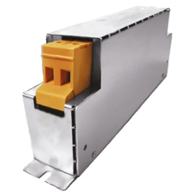 Block Single-Phase 30A 250V AC 60Hz Flange Mount RFI Filter Screw Termination HLE110-230/30