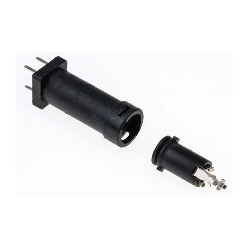 Schurter 16A PCB Mount Fuse Holder, 1P-Pole for 5 x 20 mm Fuse, 250V AC, Thermoplastic Body, Model 3101.0040
