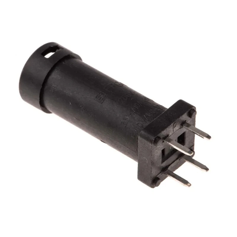 Schurter 16A PCB Mount Fuse Holder, 1P-Pole for 5 x 20 mm Fuse, 250V AC, Thermoplastic Body, Model 3101.0040