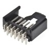 Lumberg Minimodul Series Right Angle Through Hole PCB Header 6 Contacts 2.5 mm Pitch 1 Row Shrouded 2,5 MSFW 06