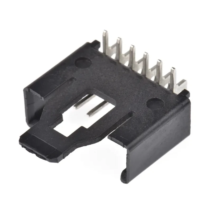 Lumberg Minimodul Series Right Angle Through Hole PCB Header, 6 Contact(s), 2.5 mm Pitch, 1 Row, Shrouded 2,5 MSFW 06