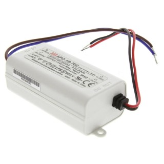 MEAN WELL Constant Current 5 Output LED Driver, 24V, 9V, 16.8W, 700mA, Screw Mount, IP30 