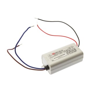 MEAN WELL Constant Voltage 12V 15W 1.25A IP30 AC-DC LED Driver Panel Mount 