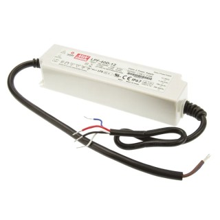 MEAN WELL IP67 5 Output Dimmable Constant Voltage LED Driver, 12V, 40.08W, 3.34A, 1 to 10 V PWM Resistance 