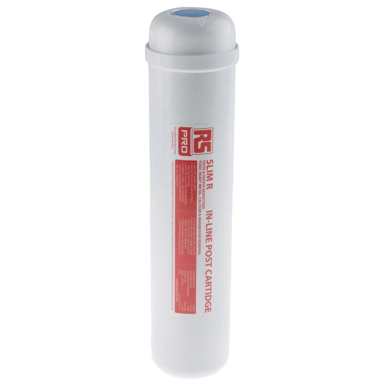RS PRO Water Filter Cartridge with Carbon and Resin Media for Under-Sink Use, 50 mm Diameter, 230 mm Length, Max 738-2725