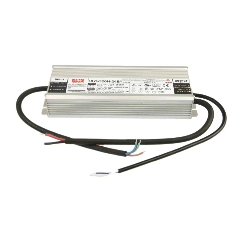 MEAN WELL IP67 5 Output Dimmable Constant Voltage/Current LED Driver 24V 320.16W 13.34A PWM Resistance 