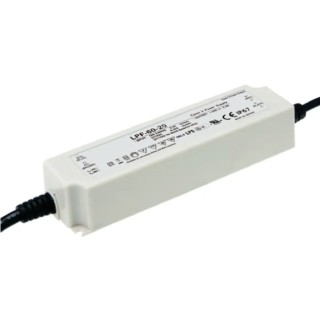 MEAN WELL IP67 1 Output LED Driver, 54V, 60.48W, 1.12A Constant Voltage 