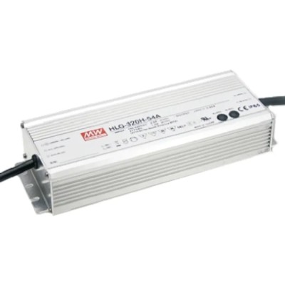 MEAN WELL IP67 Dimmable 5 Output LED Driver, 48V, 321.6W, 6.7A Constant Voltage PWM Resistance