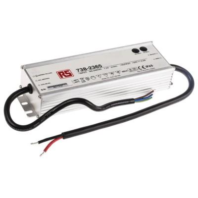 MEAN WELL IP65 Dimmable 1 Output LED Driver, 24V, 120W, 5A Potentiometer 