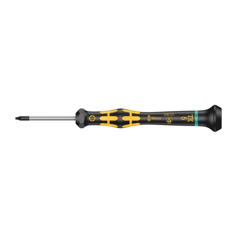 Wera Precision Screwdriver T5 Tip, 40 mm Blade, 137 mm Overall 05030121001