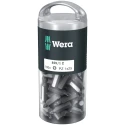 Wera Screwdriver Bit Set, PZ1 Size, 1/4 in Hex Drive, 25 mm Overall Length, Stainless Steel, 100-Piece 05072443001