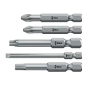 Wera 26-Piece 1/4 in Hexagon Socket Set Brushed Chrome Plated CZ 05051045001