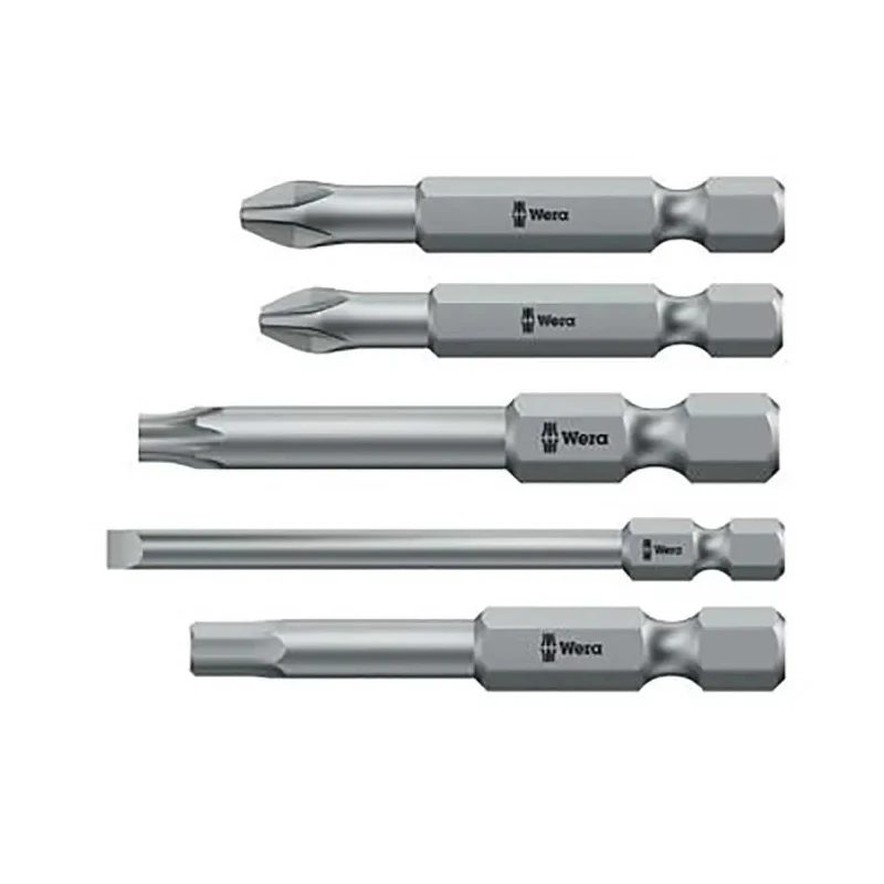 Wera 26-Piece 1/4 in Hexagon Socket Set Brushed Chrome Plated CZ 05051045001