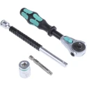 Wera 26-Piece 1/4 in Hexagon Socket Set Brushed Chrome Plated CZ 05051045001