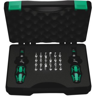Wera Torque Screwdriver Hex-Plus Slotted Torx Torx Plus Torque Screwdriver & Bit Set 0.3 to 3 Nm 1/4 in Drive ±6 05074738001