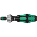 Wera 1/4 in Hex Ratchet Screwdriver, Bi-Material Handle, 150 mm Length, Reversible Switchover Ring, ESD Safe 05051461001