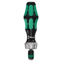 Wera 1/4 in Hex Ratchet Screwdriver, Bi-Material Handle, 150 mm Length, Reversible Switchover Ring, ESD Safe 05051461001