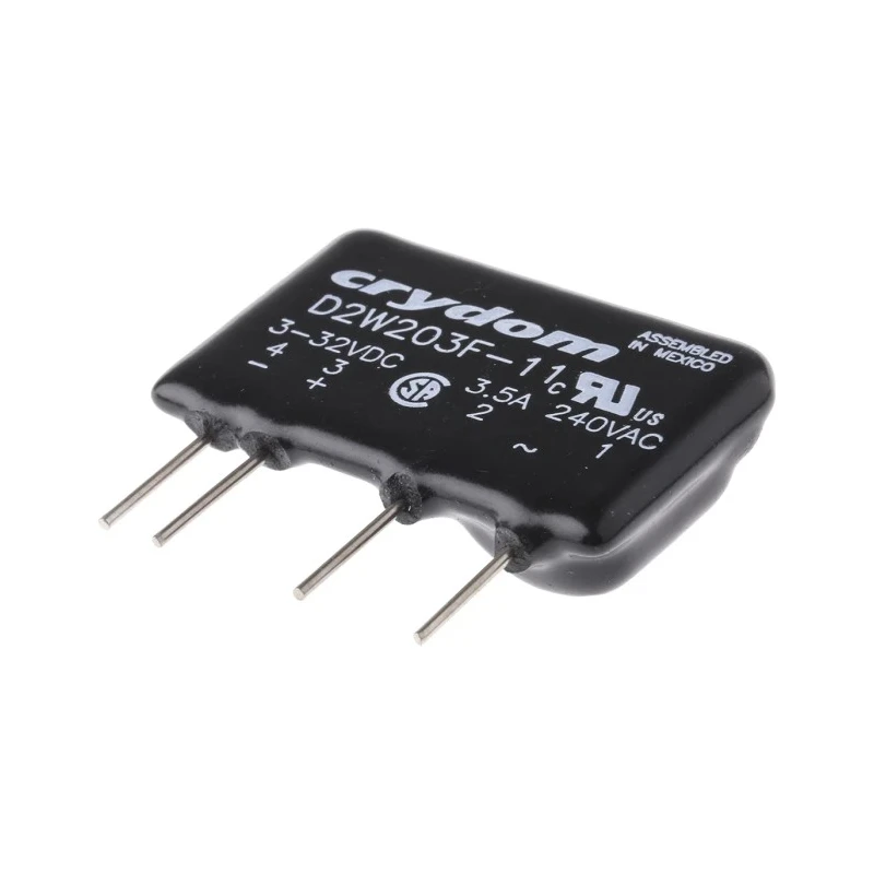 Crydom D2W Series Solid State Relay, 3.5 A Load, PCB Mount, 280 Vrms Load, 32V dc Control D2W203F-11