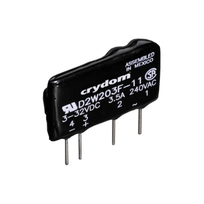 Crydom D2W Series Solid State Relay, 3.5 A Load, PCB Mount, 280 Vrms Load, 32V dc Control D2W203F-11