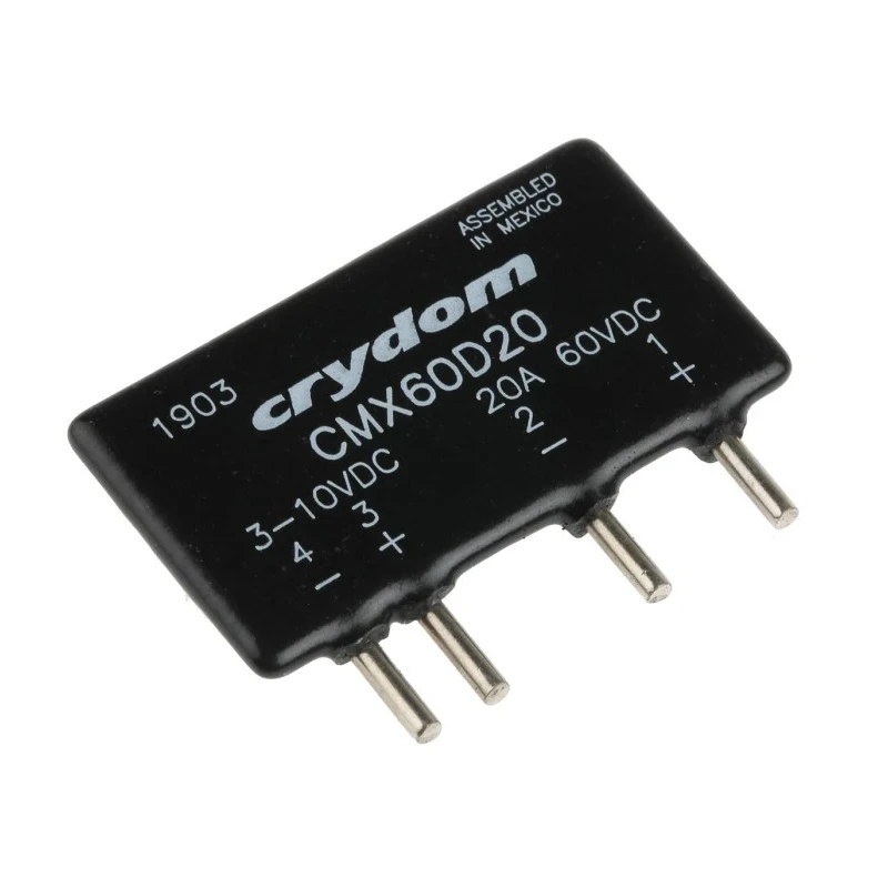 Crydom CMX Series Solid State Relay 20A Load PCB Mount 60V DC Load 10V DC Control CMX60D20
