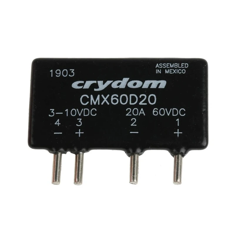 Crydom CMX Series Solid State Relay 20A Load PCB Mount 60V DC Load 10V DC Control CMX60D20