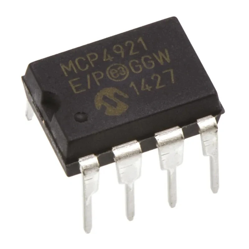 Microchip 12 Bit Digital-to-Analogue Converter Resistor String Architecture Microwire SPI Interface 8-Pin PDIP MCP4921-E/P