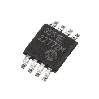 Microchip 22-bit Delta Sigma Analogue to Digital Converter 0.014 ksps Sampling Rate, 8-Pin MSOP MCP3551-E/MS