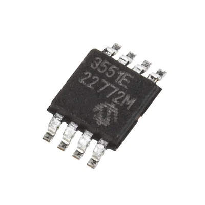 Microchip 22-bit Delta Sigma Analogue to Digital Converter 0.014 ksps Sampling Rate, 8-Pin MSOP MCP3551-E/MS