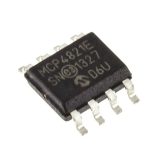 Microchip 12-bit Resistor String Architecture Digital-to-Analogue Converter MCP4821-E/SN, SPI Interface, 8-Pin SOIC Package