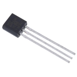 Microchip Series Voltage Output Voltage Temperature Sensor, Through Hole Mount, Analogue, ±1°C Accuracy, 3-Pin TO-92 MCP9701