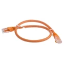 RS PRO Cat6 Ethernet Cable, 0.5 m, Orange RJ45 Male to RJ45 Male U/UTP Low Smoke Zero Halogen 738-8518
